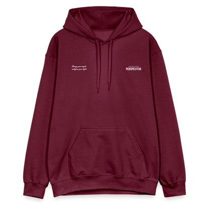 ØREØN PERSPECTIVE NOTHING MATTERS HOODIE - maroon