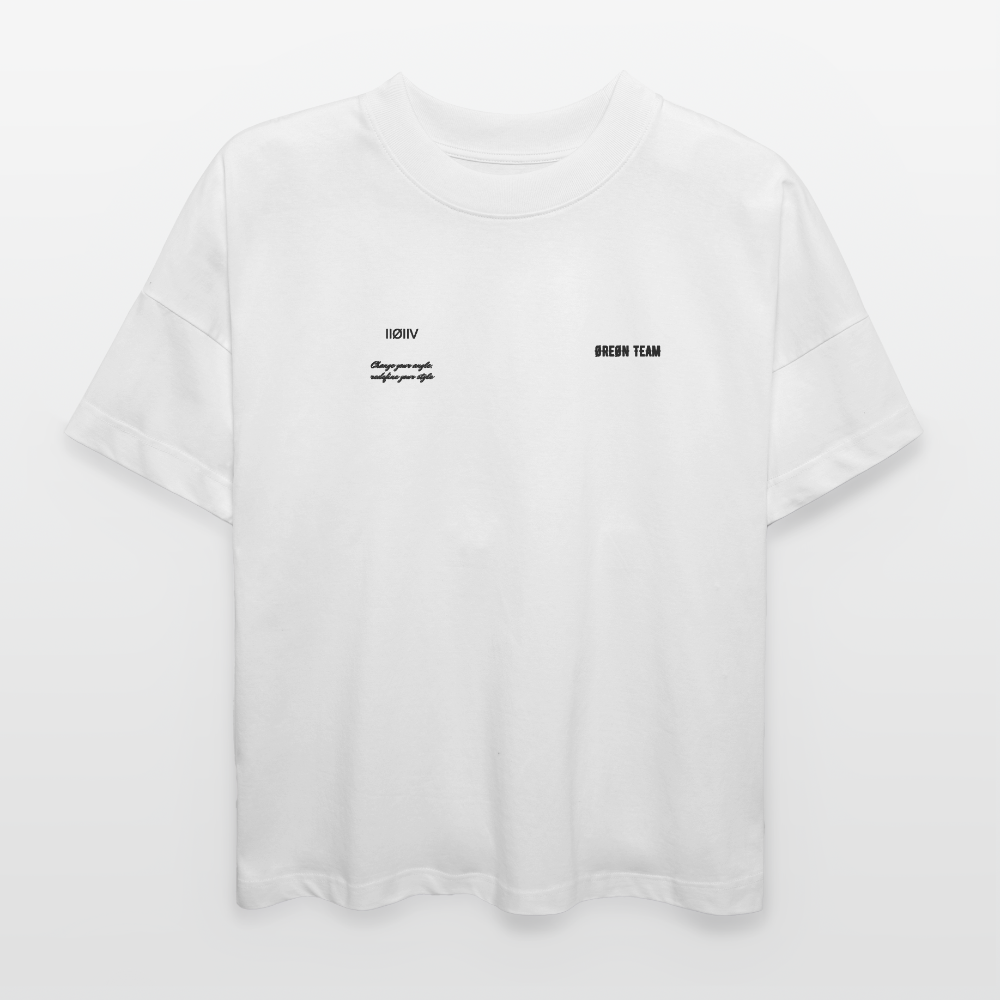 ØREØN STREETWEAR LMT ED OVERSIZED T-SHIRT - white