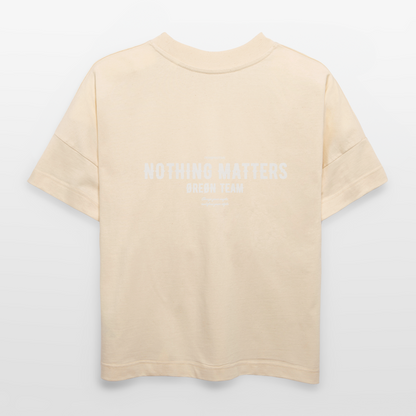 ØREØN PERSPECTIVE NOTHING MATTERS OVERSIZED T-SHIRT - natural raw