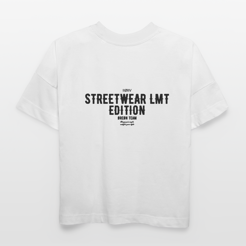 ØREØN STREETWEAR LMT ED OVERSIZED T-SHIRT - white