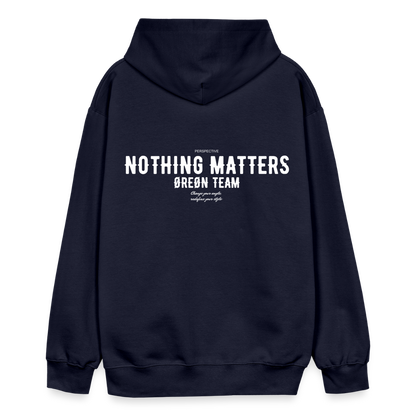 ØREØN PERSPECTIVE NOTHING MATTERS HOODIE - navy