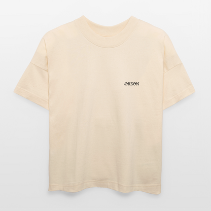 OREON RAVE TO THE GRAVE OVERSIZED T-SHIRT - natural raw