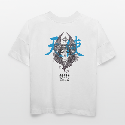 ØREØN Tiānshǐ (天使) OVERSIZED T-SHIRT (BLUE) - white