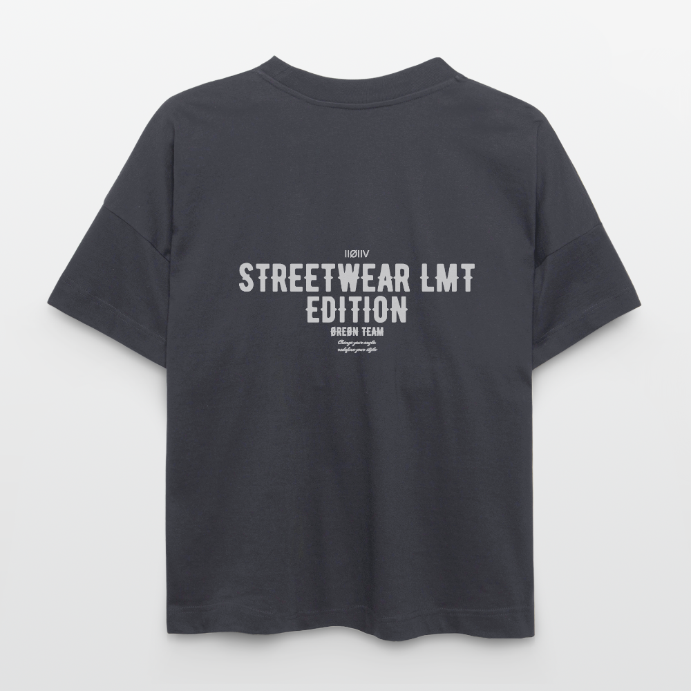 ØREØN STREETWEAR LMT ED OVERSIZED T-SHIRT - indigo blue