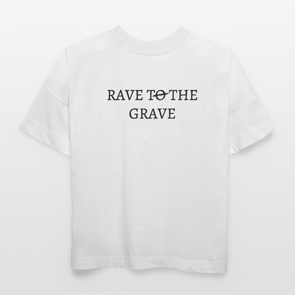 OREON RAVE TO THE GRAVE OVERSIZED T-SHIRT - white