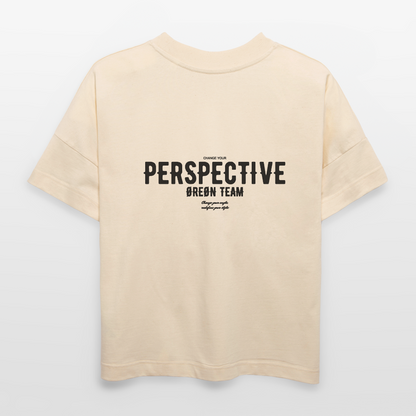 ØREØN TEAM PERSPECTIVE OVERSIZED T-SHIRT - natural raw