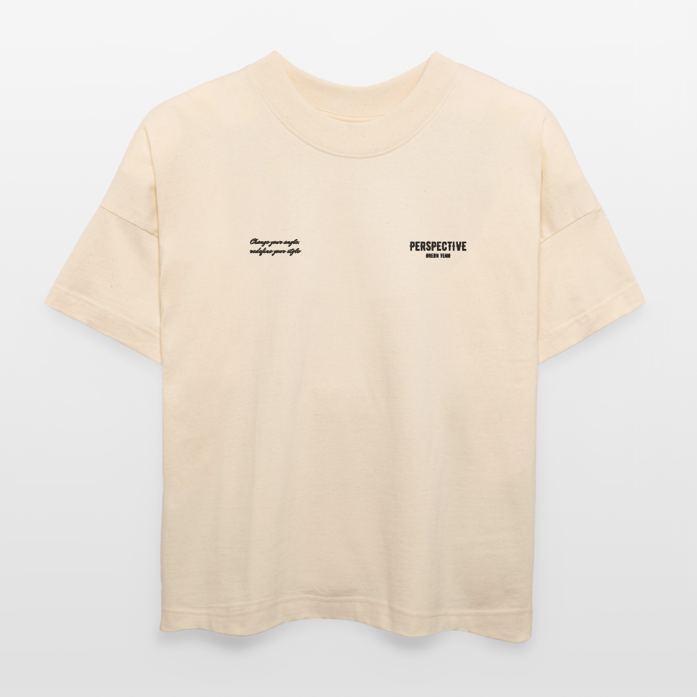 ØREØN TEAM PERSPECTIVE OVERSIZED T-SHIRT - natural raw