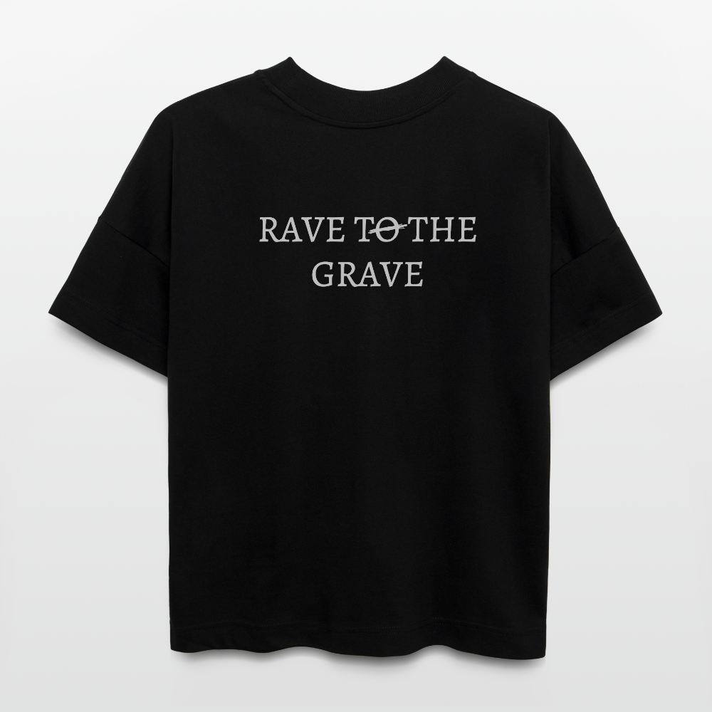 OREON RAVE TO THE GRAVE OVERSIZED T-SHIRT - black