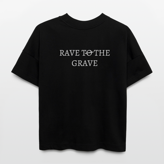 OREON RAVE TO THE GRAVE OVERSIZED T-SHIRT - black