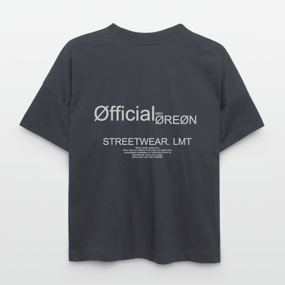 ØREØN IIØIIV OVERSIZED T-SHIRT - indigo blue