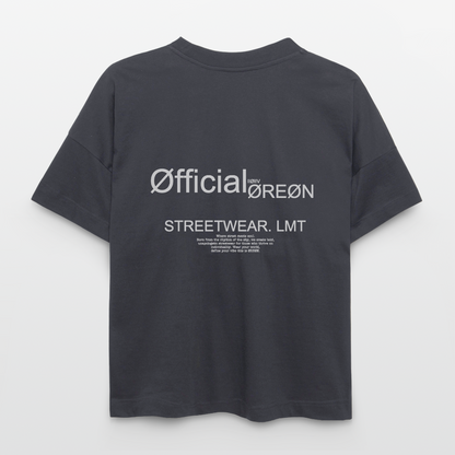 ØREØN IIØIIV OVERSIZED T-SHIRT - indigo blue