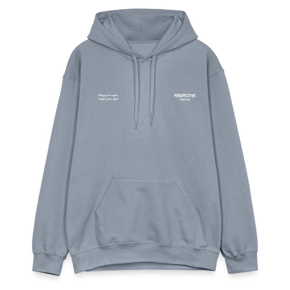 ØREØN PERSPECTIVE HOODIE - blue