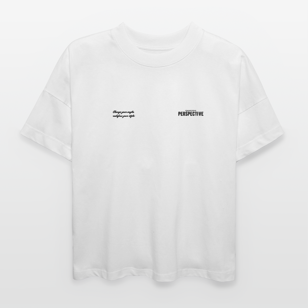 ØREØN PERPSECTIVE NOTHING MATTERS OVERSIZED T-SHIRT - white