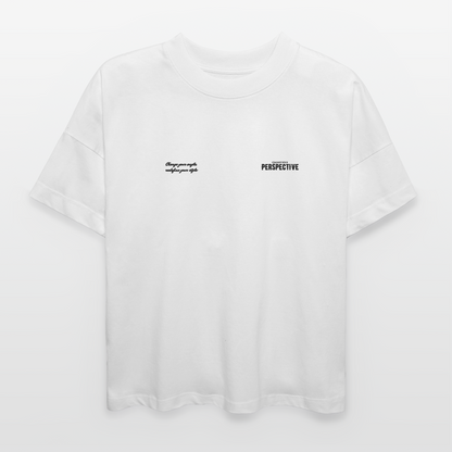 ØREØN PERPSECTIVE NOTHING MATTERS OVERSIZED T-SHIRT - white