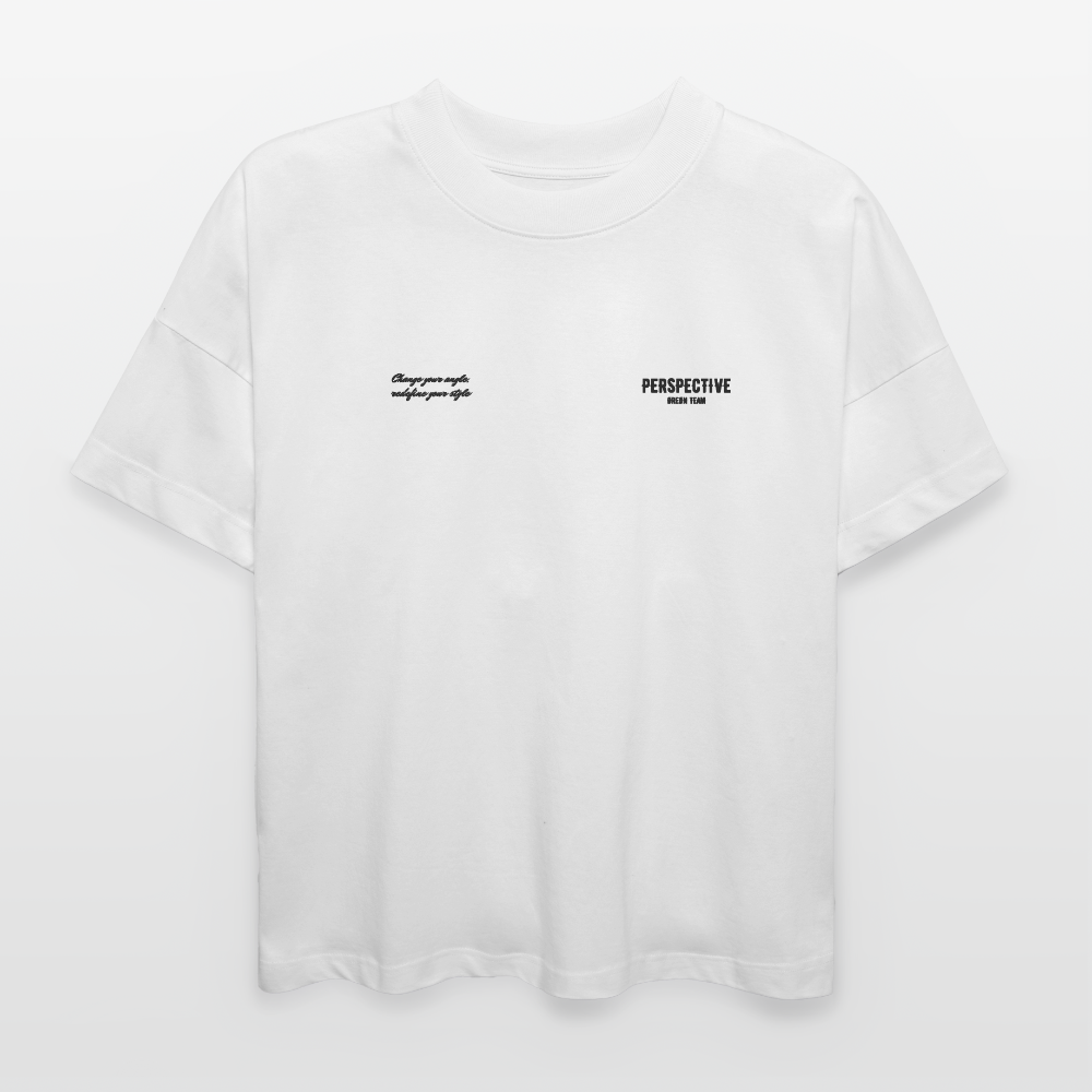 ØREØN TEAM PERSPECTIVE OVERSIZED T-SHIRT - white