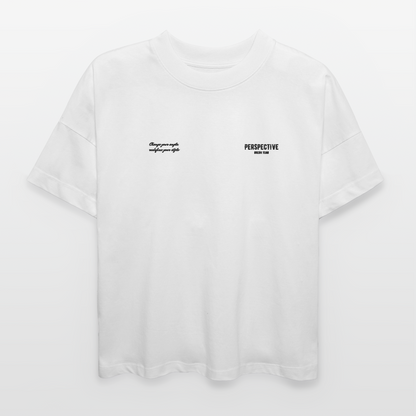 ØREØN TEAM PERSPECTIVE OVERSIZED T-SHIRT - white