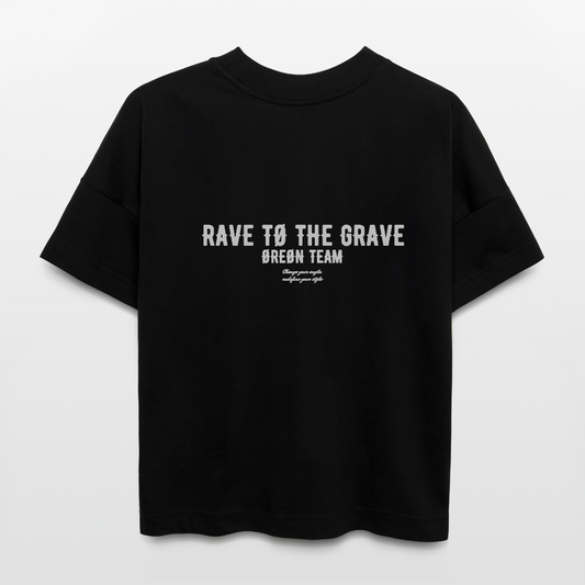 ØREØN RAVE TØ THE GRAVE 2.Ø OVERSIZED T-SHIRT - black