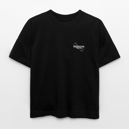 ØREØN PERSPECTIVE CHANGE YOUR ANGLE OVERSIZED T-SHIRT - black