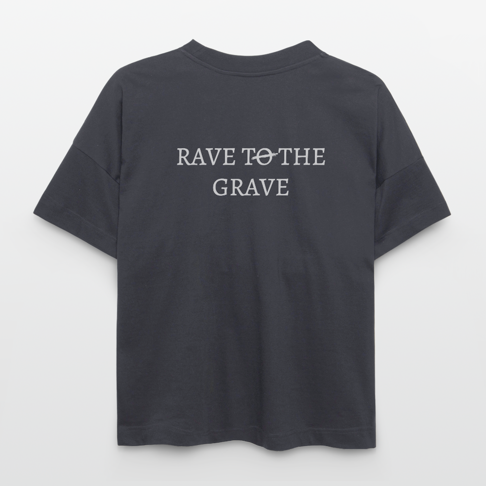 OREON RAVE TO THE GRAVE OVERSIZED T-SHIRT - indigo blue