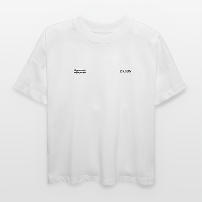 ØREØN RAVE TØ THE GRAVE 2.Ø OVERSIZED T-SHIRT - white