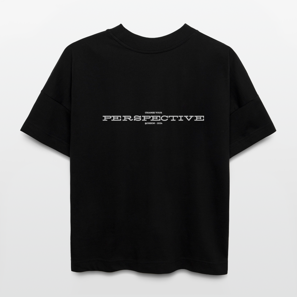 OREON PERSPECTIVE OVERSIZED T-SHIRT - black