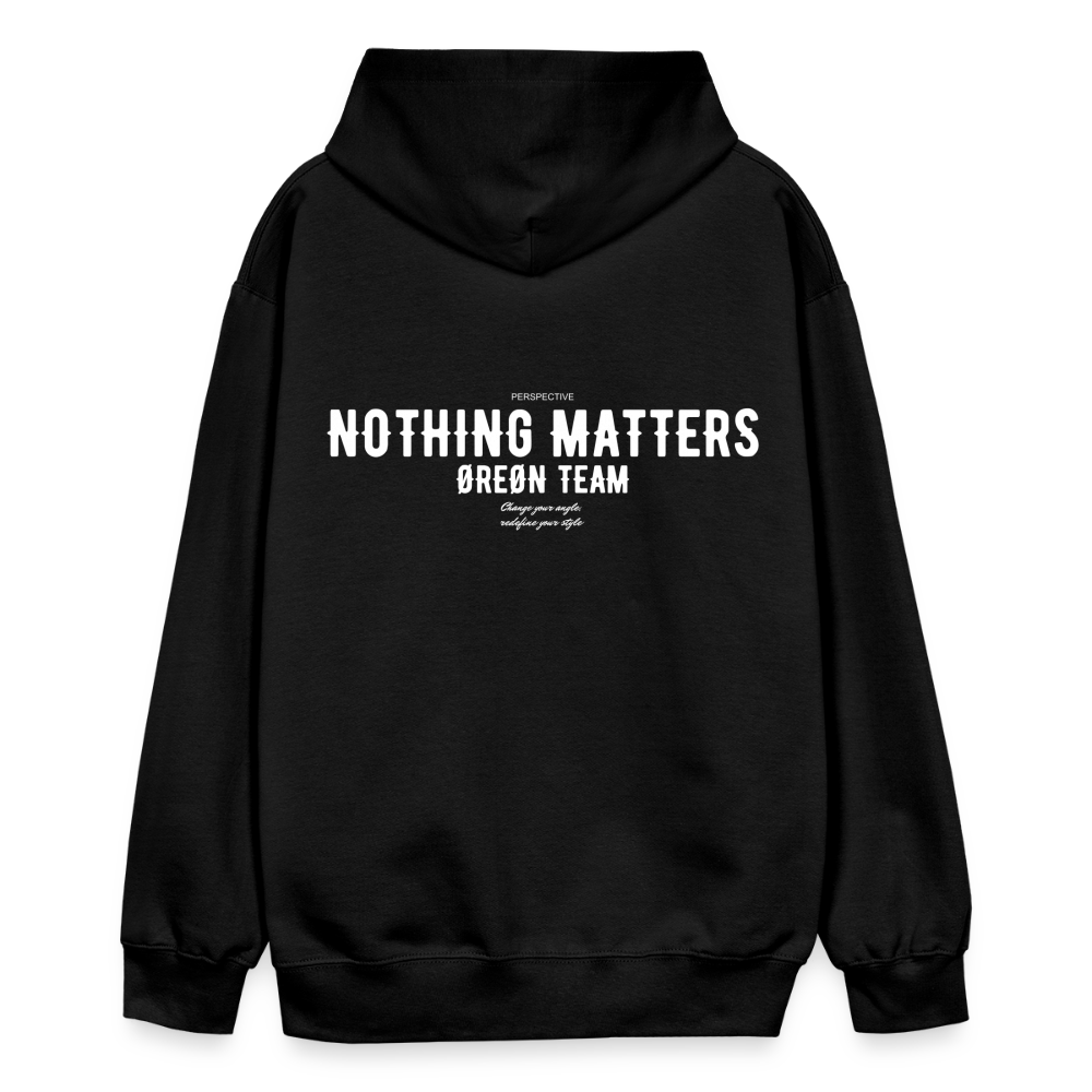 ØREØN PERSPECTIVE NOTHING MATTERS HOODIE - black