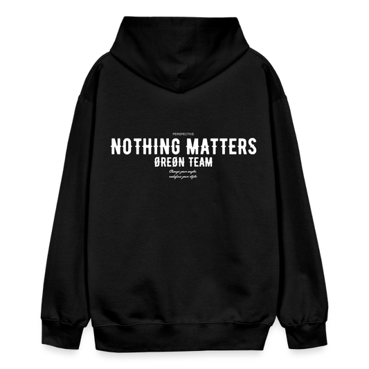 ØREØN PERSPECTIVE NOTHING MATTERS HOODIE - black