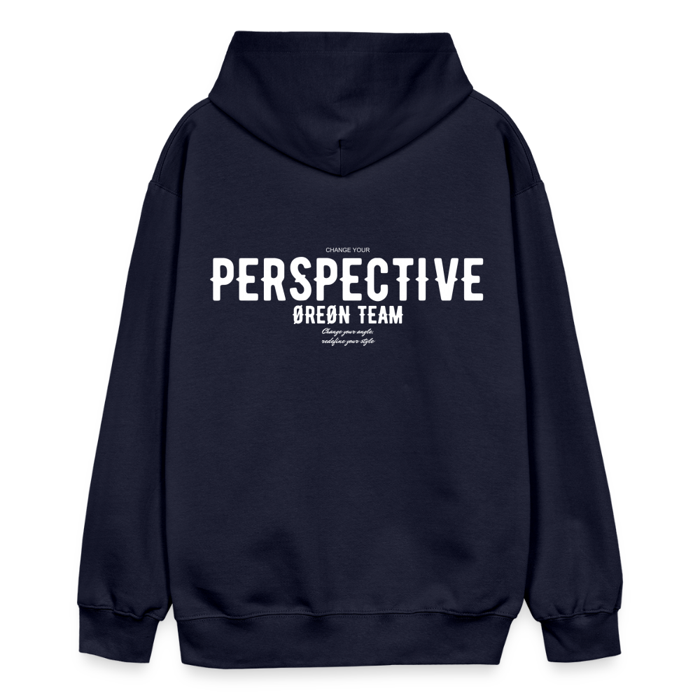 ØREØN PERSPECTIVE HOODIE - navy