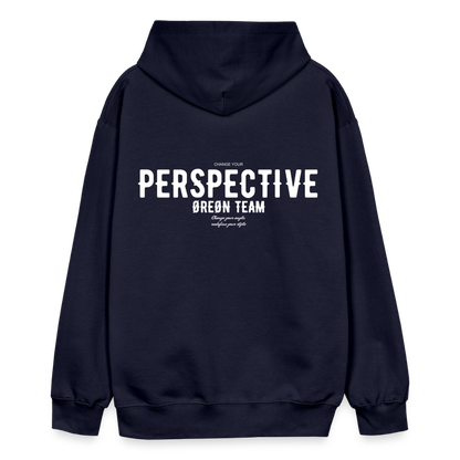 ØREØN PERSPECTIVE HOODIE - navy