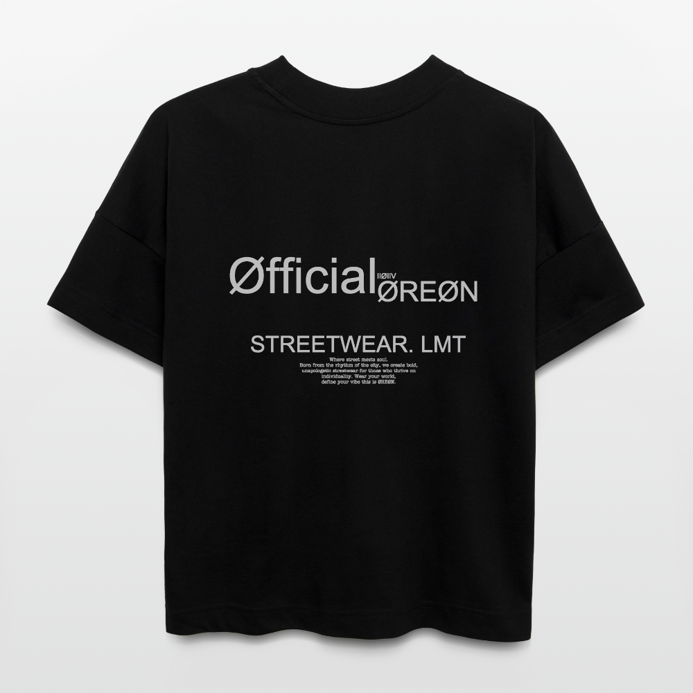 ØREØN IIØIIV OVERSIZED T-SHIRT - black