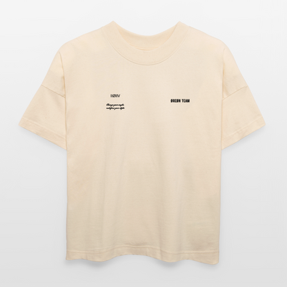 ØREØN STREETWEAR LMT ED OVERSIZED T-SHIRT - natural raw