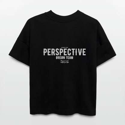 ØREØN TEAM PERSPECTIVE OVERSIZED T-SHIRT - black