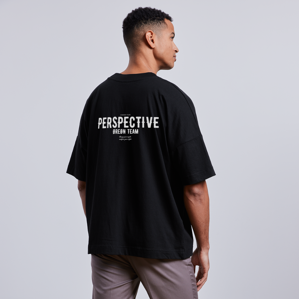 ØREØN TEAM PERSPECTIVE OVERSIZED T-SHIRT - black