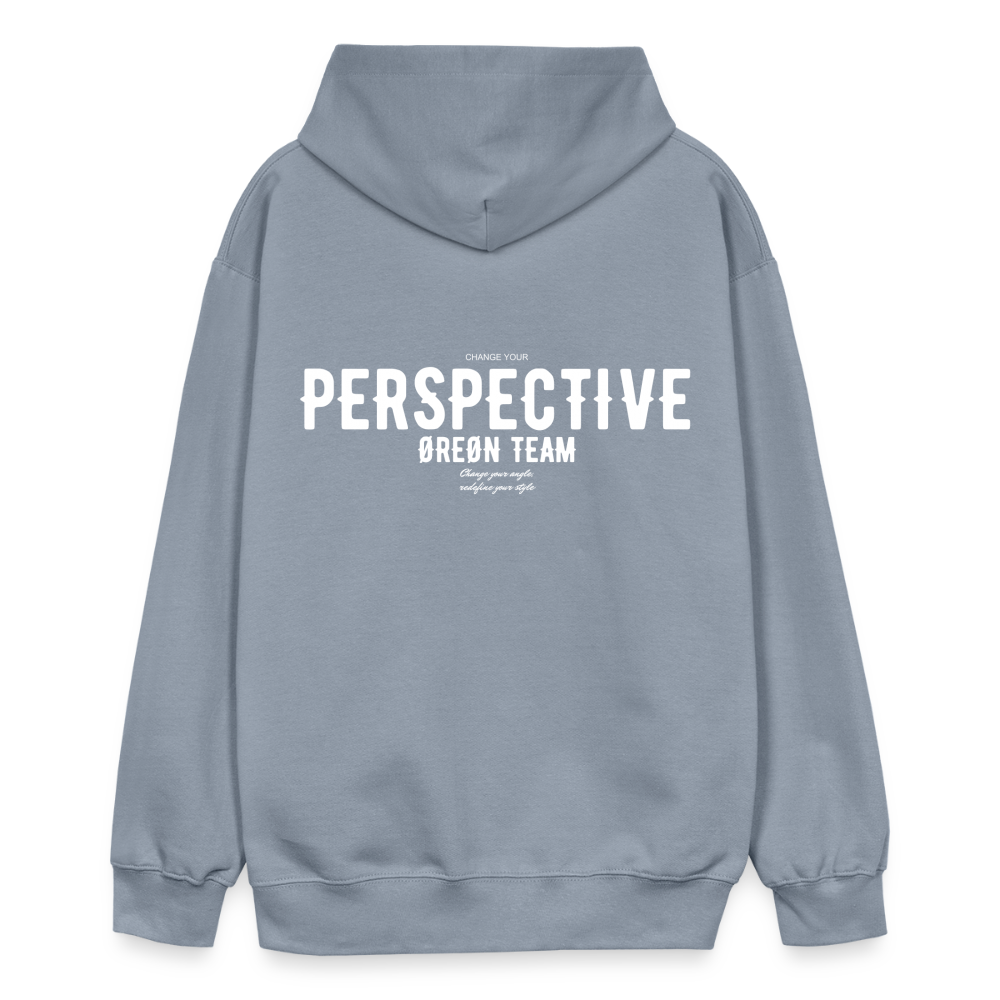 ØREØN PERSPECTIVE HOODIE - blue