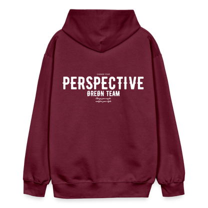 ØREØN PERSPECTIVE HOODIE - maroon