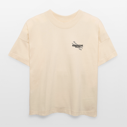 ØREØN PERSPECTIVE CHANGE YOUR ANGLE OVERSIZED T-SHIRT - natural raw