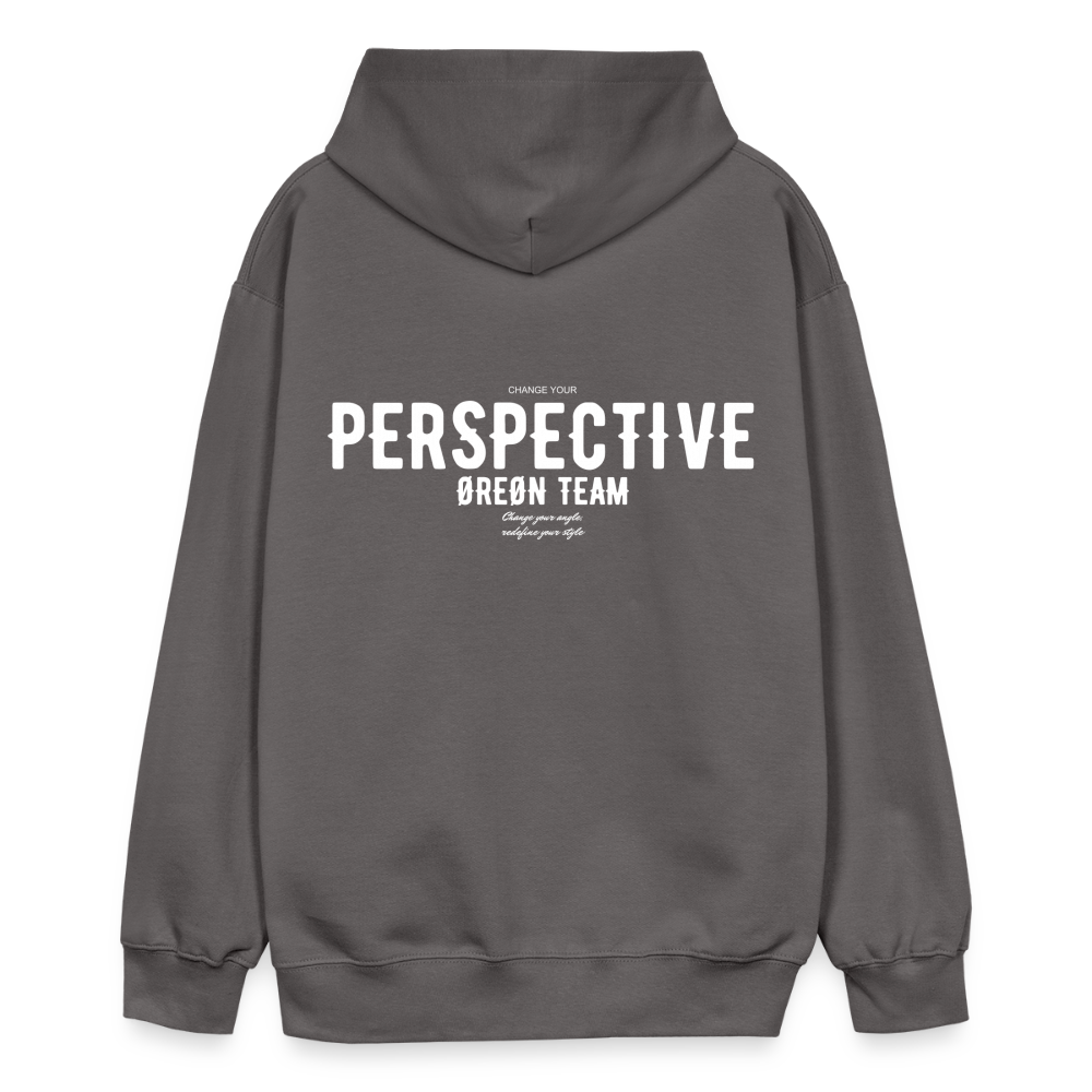 ØREØN PERSPECTIVE HOODIE - dark grey