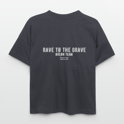 ØREØN RAVE TØ THE GRAVE 2.Ø OVERSIZED T-SHIRT - indigo blue