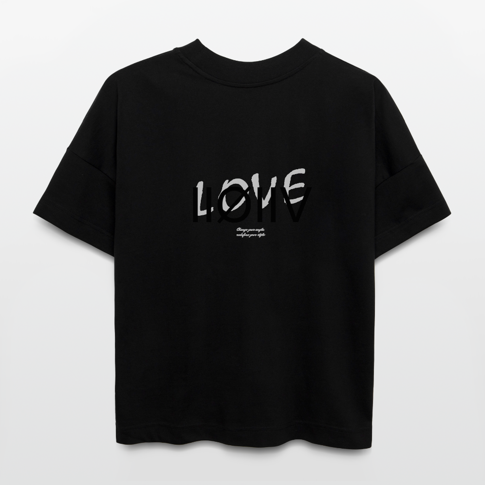 ØREØN IIØIIV LOVE OVERSIZED T-SHIRT - black