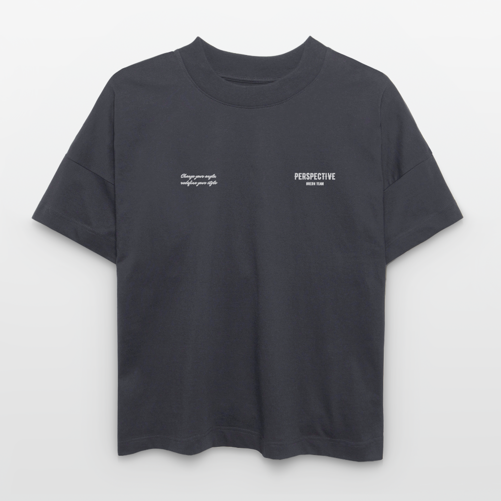 ØREØN TEAM PERSPECTIVE OVERSIZED T-SHIRT - indigo blue