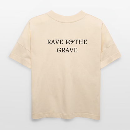 OREON RAVE TO THE GRAVE OVERSIZED T-SHIRT - natural raw